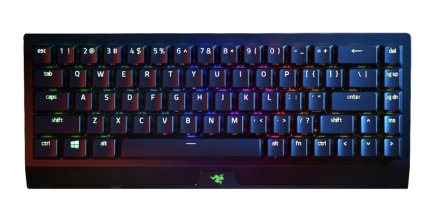  Razer BlackWidow V3 Mini HyperSpeed Gaming keyboard USB+RF Wireless+Bluetooth Yellow Switch, Black