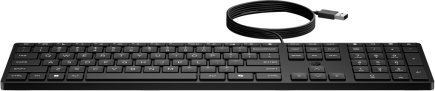 HP 320K USB Wired Keyboard - Black - US/RUS