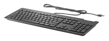 HP Slim v2 USB Wired Keyboard - Smartcard - Must - US/RUS