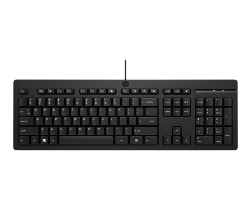 HP 125 G2 USB Wired Keyboard, Sanitizable, Copilot Key - Must - US ENG