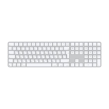 Apple Magic Keyboard with Touch ID and Numeric Keypad | Keyboard | Wireless | Russian | Valge