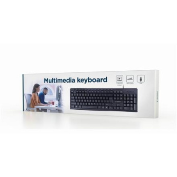 Gembird | Multimedia Keyboard | KB-UM-107 | Multimedia | Wired | US | Must