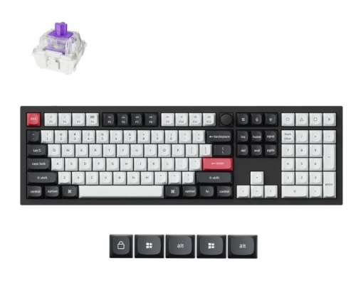 BOARD WRL Q6 HE RGB/CARBON Черный Q6H-M1 KEYCHRON
