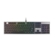 GENESIS THOR 420 Gaming Keyboard, US Layout, Wired, Silver | Genesis | THOR 420 | Silver | Gaming keyboard | Wired | RGB LED light | US | 1.65 m NKG-1587