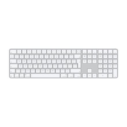 Apple Magic Keyboard with Touch ID and Numeric Keypad | Keyboard | Wireless | English | Valge
