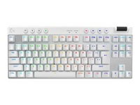 LOGITECH G PRO X TKL LIGHTSPEED Gaming Keyboard - Valge - (US) INTL - 2.4GHZ/BT - N/A - EMEA28-935 - TACTILE