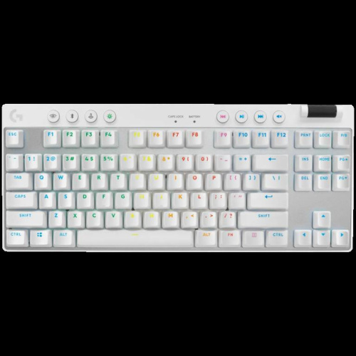 LOGITECH G PRO X TKL LIGHTSPEED Mechanical Gaming Keyboard - Valge - US INT'L - TACTILE
