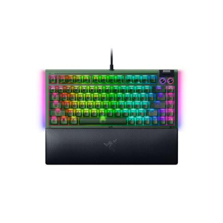 Razer BlackWidow V4 75% | Mechanical Gaming keyboard | Wired | US | Phantom Green Edition | Razer Mechanical Switches (Tactile)