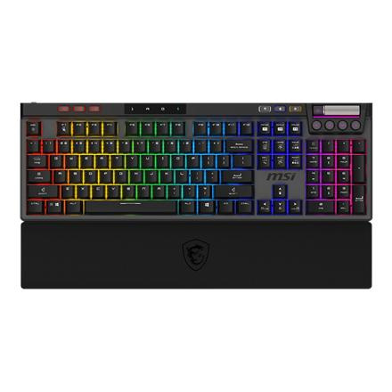 MSI STRIKE PRO WIRELESS | Gaming keyboard | Wireless | US | Must | 2.4 GHz Wireless, Bluetooth, USB 2.0 | Kailh Midnight Pro Silent Tactile