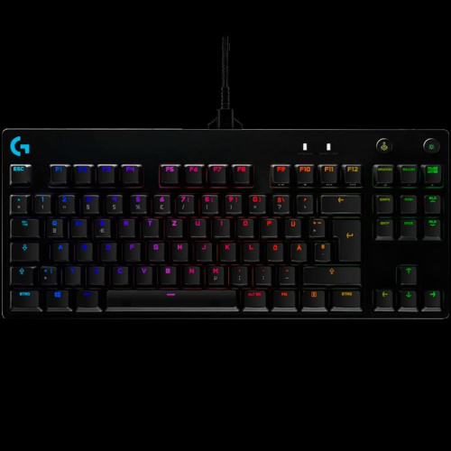 LOGITECH G PRO TKL Corded Mechanical Gaming Keyboard - Черный - US INT'L - USB - CLICKY