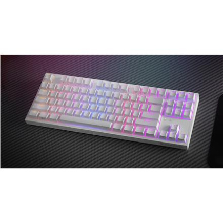 Genesis | Mechanical Gaming Keyboard | THOR 404 TKL RGB | Белый | Mechanical Gaming Keyboard | Wired | US | USB Type-A | 1005 g | Gateron Yellow Pro