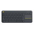 Logitech | K400 Plus | Keyboard with Trackpad | Wireless | US | Black | USB port