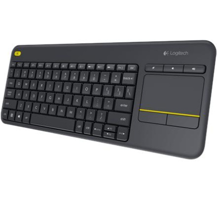 Logitech | K400 Plus | Keyboard with Trackpad | Wireless | US | Black | USB port