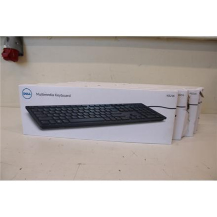 Taastatud. DELL Keyboard-KB216 - US International (QWERTY) - Must (RTL BOX) | Dell | KB216 | Multimedia | Wired | EN | DEMO | Must | English | Numeric keypad