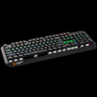 CANYON Hazard GK-6, Wired multimedia gaming keyboard with lighting effect, 108pcs rainbow LED, Numbers 104keys, RU+EN double injection layout, cable length 1.8M, 450.5*163.7*42mm, 0.90kg, color Черный