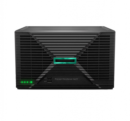 HPE ProLiant MicroServer Gen11 E-2434 4-core 1P 16GB-U VROC 4LFF-NHP 1TB 180W External PS Server