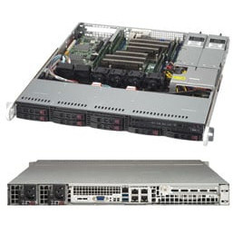 1HE Supermicro Gehäuse SuperChassis 1U CSE-113MFAC2-R804CB