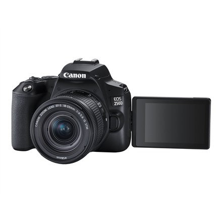 Canon EOS 250D + EF-S 18-55mm f/3.5-5.6 III SLR Camera Kit 24.1 MP CMOS 6000 x 4000 pixels Black