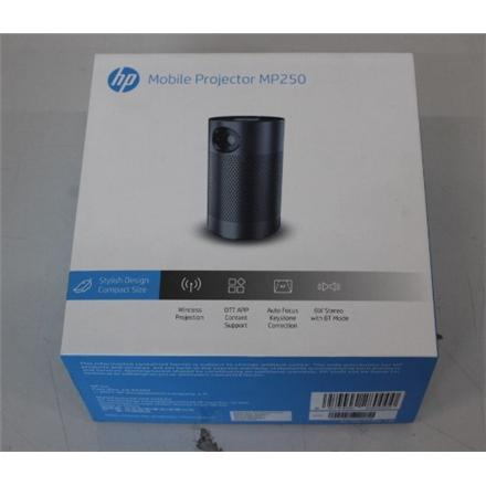 Taastatud. HP MP250 LED projector WVGA (854 x 480)/120Lm/16:9/,Grey | HP REFURBISHED