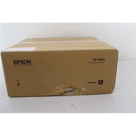 Taastatud.  | Epson EB-W49 | WXGA (1280x800) | 3800 ANSI lumens | White | DAMAGED PACKAGING | Lamp warranty 12 month(s)