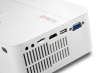LED projector + Technaxx 50W remote control, built-in speaker (white)