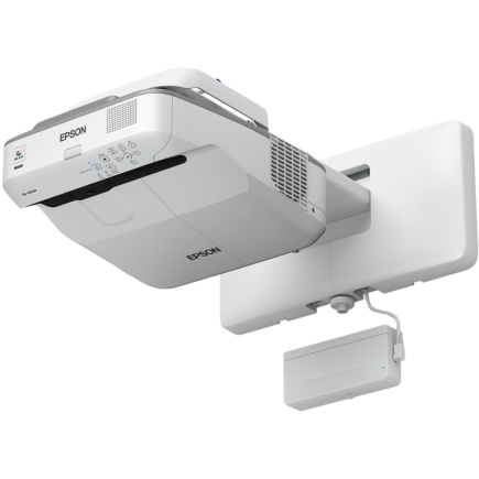 EPSON (1280x800) EB-695Wi Ultrakurzdistanz-Projektor 3LCD 16:10 3500 Lumen VGA, HDMI, composite video, MHL Speaker WXGA Valge