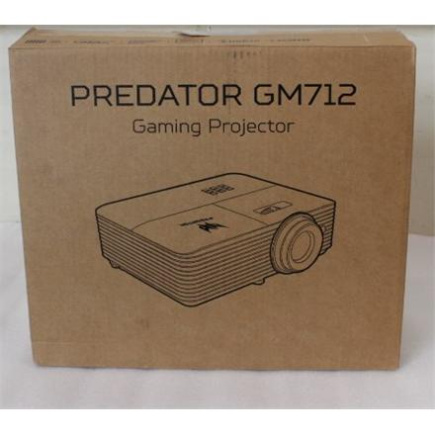 Taastatud. Acer PREDATOR GM712 Projector, DLP, 4K UHD, 4000lm, 20000/1, HDMI, Must | Acer PREDATOR GM712 | 4K UHD (3840 x 2160) | 3600 ANSI lumens | Must | USED