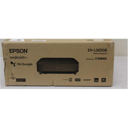 Taastatud. Epson EH-LS650B Full HD Projector /3600Lm/16:9/2500000:1, Must | Epson EH-LS650B | Full HD (1920x1080) | 3600 ANSI lumens | Must | DAMAGED PACKAGING