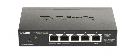 D-Link Switch Smart DGS-1100-05PDV2 5xGE (2xPoE)
