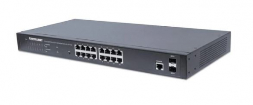 Intellinet Switch Gigabit managed 16x RJ45 PoE+/2 slots SFP