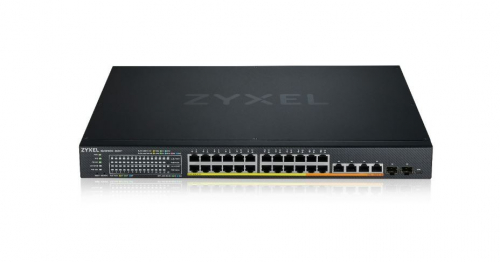 Zyxel Switch XMG1930-30HP, 24-port 2.5GbE Smart Managed Layer 2 PoE 700W 22xPoE+/8xPoE++ Switch with 4 10GbE and 2 SFP+ Uplink