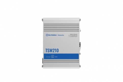 TELTONIKA TSW210 Switch 2xSFP 8xPoE+ 8xGbE DIN RAIL Back Panel