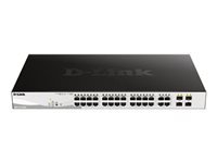 D-LINK 28-Port Layer2 PoE+ Gigabit Smart Managed Switch dlink green 3.0 24x 10/100/1000Mbit/s TP RJ-45 PoE Port Port 1-24 802.3at