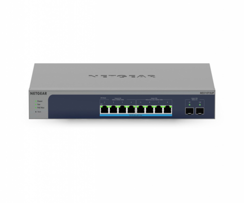 NETGEAR MS510TXUP network switch Managed L2/L3/L4 10G Ethernet (100/1000/10000) Power over Ethernet (PoE) Grey, Blue