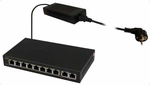 PULSAR SG108 network switch Gigabit Ethernet (10/100/1000) Power over Ethernet (PoE) Black