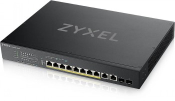 ZYXEL XS1930-12HP, 8-PORT MULTI-GIGABIT SMART MANAGED POE SWITCH 375WATT 802.3BT, 2 X 10GBE + 2 X SFP+ UPLINK