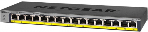Netgear Netgear GS116PP Switch Unmanaged 16GE PoE+