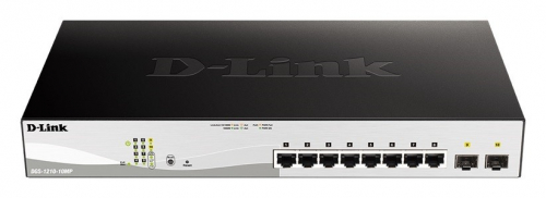D-Link Switch DGS-1210-10MP 8GE PoE 2SFP