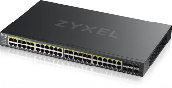 ZYXEL GS2220-50HP,EU REGION,48-PORT GBE L2 POE SWITCH WITH GBE UPLINK (1 YEAR NCC PRO PACK LICENSE BUNDLED)