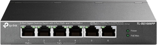 TP-LINK SG1006PP Switch 6GE (3PoE+ 1PoE++)