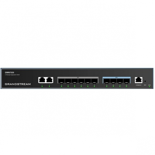 6+4P Grandstream GWN7830, 6x Gigabit ports, 4x SFP+, Layer-3-Aggregations-Switches