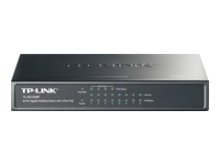 TP-LINK 8-Port Gigabit Desktop PoE Switch 8x10/100/1000Mbps RJ45 ports including 4 PoE ports steel case