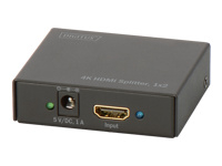 DIGISTUS 4K HDMI Splitter 1x2 unterstuetzt 4K2K 3D Video Format Farbe schwarz