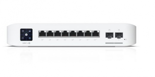 UBIQUITI Switch UniFi 8 PoE USW-PRO-8-POE, 6 ports 1 GbE PoE+, 2 ports 1 GbE PoE++, 2 ports 10G SFP+, 120W