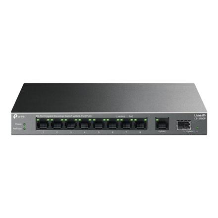 TP-LINK | 10-Port Gigabit Desktop Switch with 8-Port PoE+ | LS1210GP | Unmanaged | Desktop