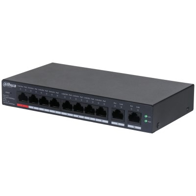 Dahua Technology DH-CS4010-8GT-110 network switch Managed L2 Gigabit Ethernet (10/100/1000) Power over Ethernet (PoE) Black