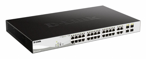 D-Link DGS-1210-24P Managed L2 Gigabit Ethernet (10/100/1000) Power over Ethernet (PoE) Black