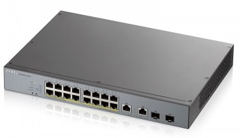 ZYXEL GS1350-18HP, 18 PORT MANAGED CCTV POE SWITCH, LONG RANGE, 250W (1 YEAR NCC PRO PACK LICENSE BUNDLED)