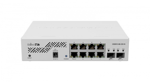 Switch|MIKROTIK|CSS610-8G-2S+IN|Desktop/pedestal|8x10Base-T / 100Base-TX / 1000Base-T|2xSFP+|CSS610-8G-2S+IN