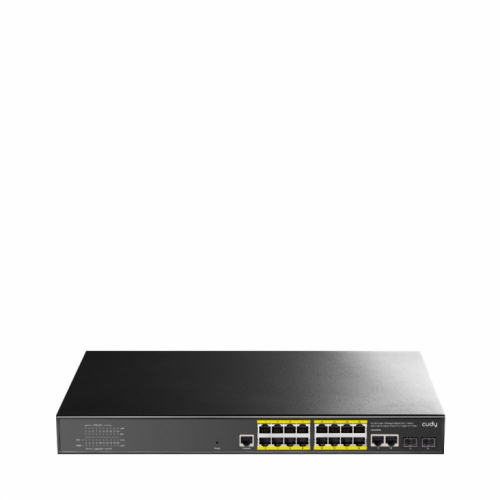 Cudy GS2018PS2 Managed L2 Gigabit Ethernet (10/100/1000) Power over Ethernet (PoE) 1U Black